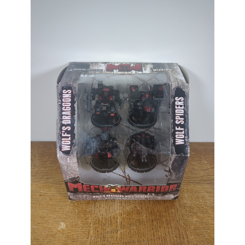 2007 MECH WARRIOR Wolf's Dragoons Wolf Spiders Action Pack - New Damaged Box